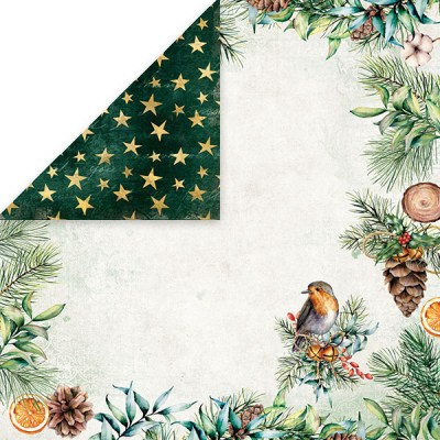 Набор бумаги Christmas Vibes, 30 х 30 см, 12 двусторонних листов, плотность 200 грамм, ТМ Craft & You Design
