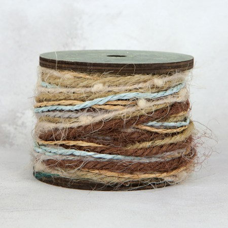 Набор шнуров на деревянной катушке Gypsy Cord-Naomie, 6 видов х 5 ярдов, Prima Marketing, купить - БлагоЛис