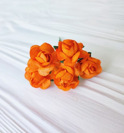 Midi роза 2,5 см - Оранжевая, купить - БлагоЛис