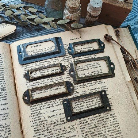 Набор декоративных металлических украшений "Картотечные рамки", 6 шт. (1), купить - БлагоЛис