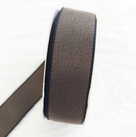 Лента тканная темно-коричневая 25 мм, DIY Ribbon's, цена за 1 ярд ( 90 см ), купить - БлагоЛис