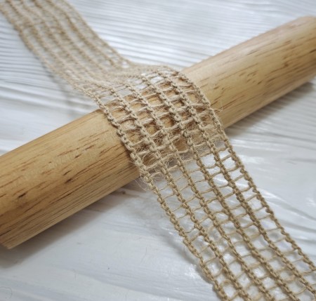 Лента из джутового волокна "", 4.5 см., DIY Ribbon's, цена за 1 ярд ( 90 см ), купить - БлагоЛис