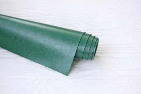 Переплетная экокожа глянцевая, ярко-зеленая, отрез 35 х 50 см, Италия  , купить - БлагоЛис