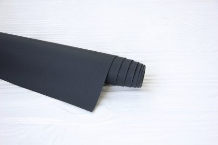 Переплетная экокожа,супер матовая Touch, черная, отрез 35 х 50 см, Италия  , купить - БлагоЛис