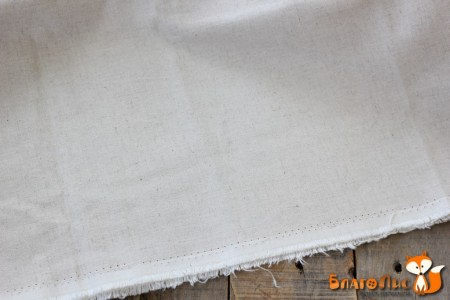 Ткань Dailylike "Лён натуральный неокрашенный", 100% лен, плотность 260г/м2, отрез 75х45 см , купить - БлагоЛис