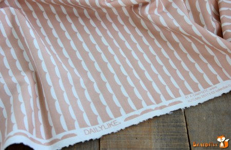 Ткань Dailylike "Розовые волны", 100% хлопок, плотность С20 (165г/м2), отрез 55х45 см, купить - БлагоЛис