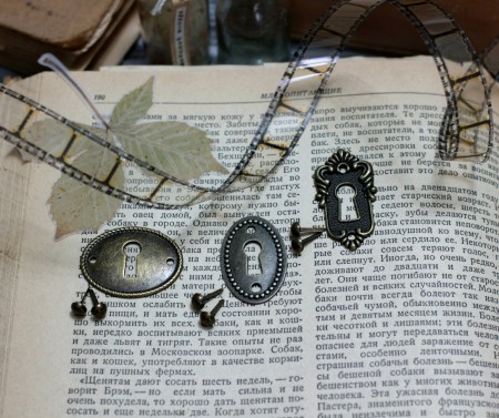 Набор декоративных металлических украшений "Замочные скважины", 3 шт., купить - БлагоЛис