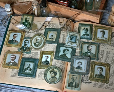 Набор высечек "Портреты в рамах", 16 шт., купить - БлагоЛис