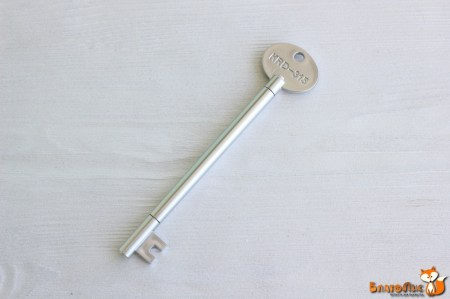 Ручка декоративная "Ключ", серебро, 14,5 см., купить - БлагоЛис