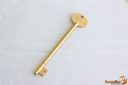 Ручка декоративная "Ключ", золото, 14,5 см., купить - БлагоЛис
