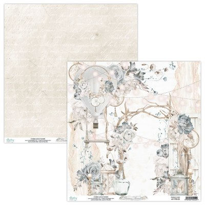 Набор бумаги Precious Moment, 30,5 х 30,5 см, 12 двусторонних листов + лист для вырезания, плотность 240 грамм, ТМ Mintay by Karola