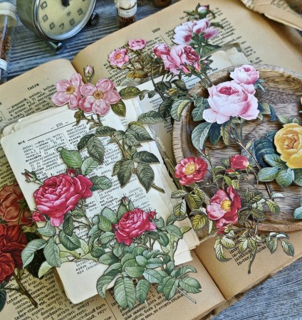 Набор картонных лазерных высечек "Beautiful roses", 10 элементов, ТМ Hand Made Paper, купить - БлагоЛис