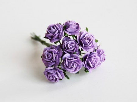 Mini роза 1,5 см - Сиреневая 185 , купить - БлагоЛис