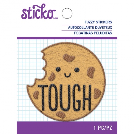 Пушистый стикер Tough Cookie, 7 см, Sticko, купить - БлагоЛис