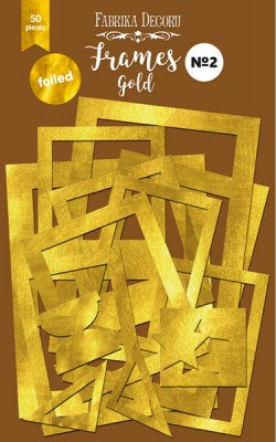 Набор рамок с фольгированием №2 "Gold", 50шт., ТМ Фабрика Декора
