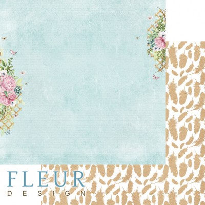Набор бумаги "Дыхание весны" 30,5 х 30,5 см, 12 двусторонних листов, Fleur Design  