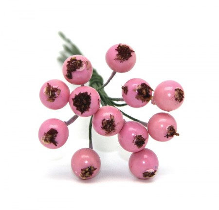 Декоративная ягодка, сиренево-розовая, 0,7 см, цена за 1 штуку  , купить - БлагоЛис