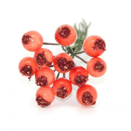 Декоративная ягодка, коралловая, 0,7 см, цена за 1 штуку  , купить - БлагоЛис