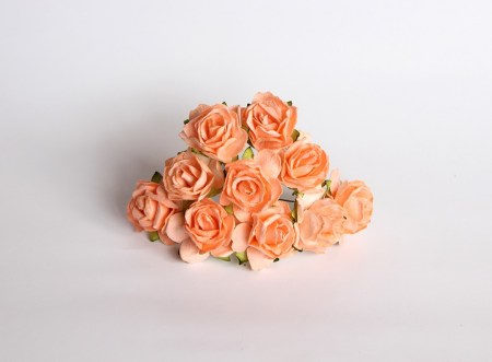 Кудрявая роза 3 см - Персиковая , купить - БлагоЛис