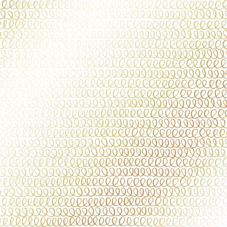 Лист односторонней бумаги с фольгированием Golden Loops White, Фабрика Декора, купить - БлагоЛис