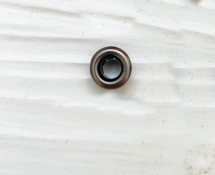 Люверс металлик, темное серебро, внутренний диаметр 5 мм., купить - БлагоЛис