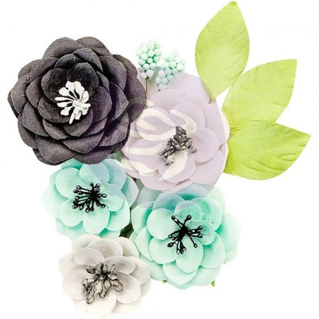 Набор цветов Flirty Fleur Mulberry Paper Flowers, Simplicity, Prima Marketing, купить - БлагоЛис