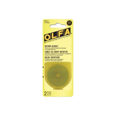 Набор сменных лезвий для роторного резака OLFA Rotary Blade Refills 45mm, 2 штуки, 45 мм, Olfa
