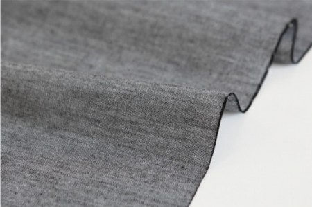 Ткань Dailylike "Уютный серый меланж", 100% хлопок, плотность С20 (165г/м2), отрез 55х45 см, купить - БлагоЛис