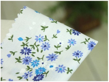 Ткань Васильки голубые, 55х45 см, 100% хлопок, Ю.Корея , купить - БлагоЛис