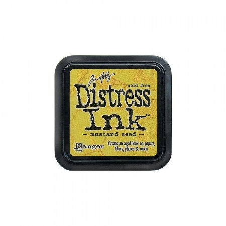 Чернильная подушка Tim Holtz Distress Ink Pad, цвет Mustard Seed (горчичное зерно), 5х5 см, ТМ Ringer, купить - БлагоЛис