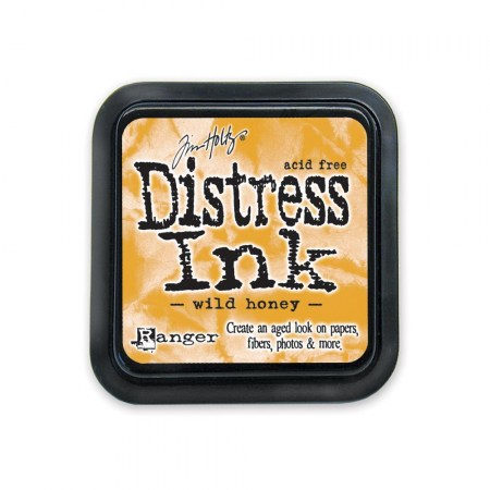 Чернильная подушка Tim Holtz Distress Ink Pad, цвет Wild Honey (дикий мед), 5х5 см, ТМ Ringer  , купить - БлагоЛис