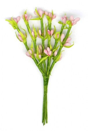 Декоративная веточка DKB117B, весенняя розовая, цена за 1 штуку, купить - БлагоЛис