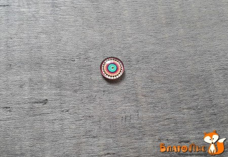 Акриловая капля с рисунком Марокко №1, диаметр 10 мм, купить - БлагоЛис