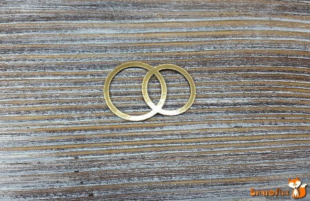 Обручальные кольца (золото), 3.5х2.5 см., купить - БлагоЛис