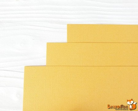 Кардсток текстурированный, цвет желтый, 30,5 * 30,5, плотность 216 г/м, ТМ KDS , купить - БлагоЛис