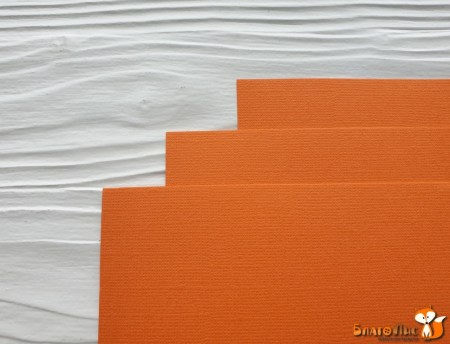 Кардсток текстурированный, цвет ярко-оранжевый, 30,5 * 30,5, плотность 216 г/м, ТМ KDS , купить - БлагоЛис