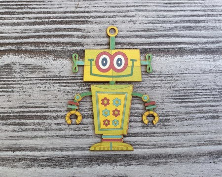 Цветной чипборд "Робот №4", 7 см, купить - БлагоЛис