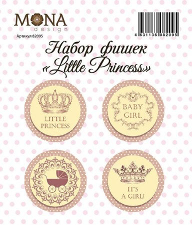 Набор фишек Mona Design Little Princess, 4 шт, купить - БлагоЛис