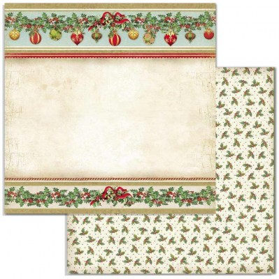 Набор двусторонней бумаги для скрапбукинга  CLASSIC CHRISTMAS 30,5 х 30,5 см, 190 гр, 12 двусторонних листов, Stamperia