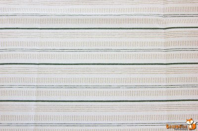 Ткань Dailylike "Зеленые линии", 100% лен, плотность 260г/м2, отрез 75х45 см