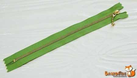 (SL) Металлическая молния (№3) 20 см, цвет травянисто-зеленый, купить - БлагоЛис