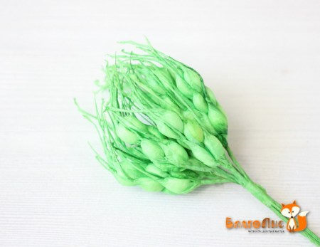 Декоративный колосок (ярко-зеленый), 3 см, купить - БлагоЛис