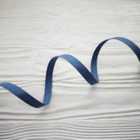 Джинсовая лента плотная, 10 мм, голубой деним, цена за 1 ярд (90 см), купить - БлагоЛис