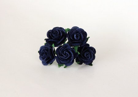 Midi роза 2,5 см - Синяя 175 , купить - БлагоЛис