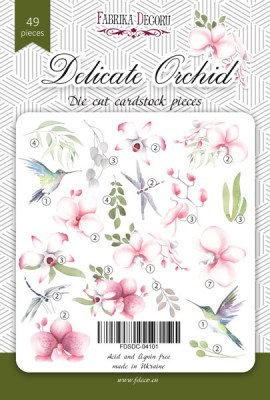 Набор высечек, коллекция Delicate Orchid, 49 шт., Фабрика Декора