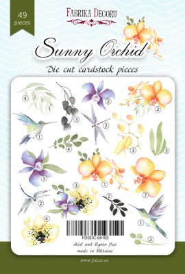 Набор высечек, коллекция Sunny Orchid, 49 шт., Фабрика Декора