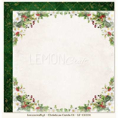 Набор бумаги для скрапбукинга  Christmas Carols, 6 двусторонних листов, 30,5 х 30,5 см, плотность 200 г/м2, ТМ Lemoncraft   