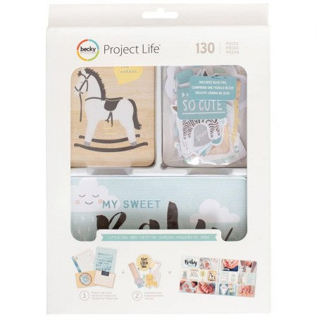 Набор для Project life Little you Boy, 130 элементов, Crate paper , купить - БлагоЛис