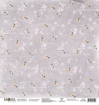 Набор бумаги "Моя девочка", 30,5 х 30,5 см, 11 односторонних листов, 190 гр., ТМ Mona Design