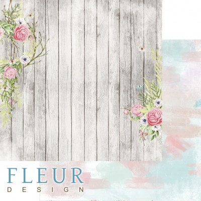 Набор бумаги "Дыхание весны" 30,5 х 30,5 см, 12 двусторонних листов, Fleur Design  
